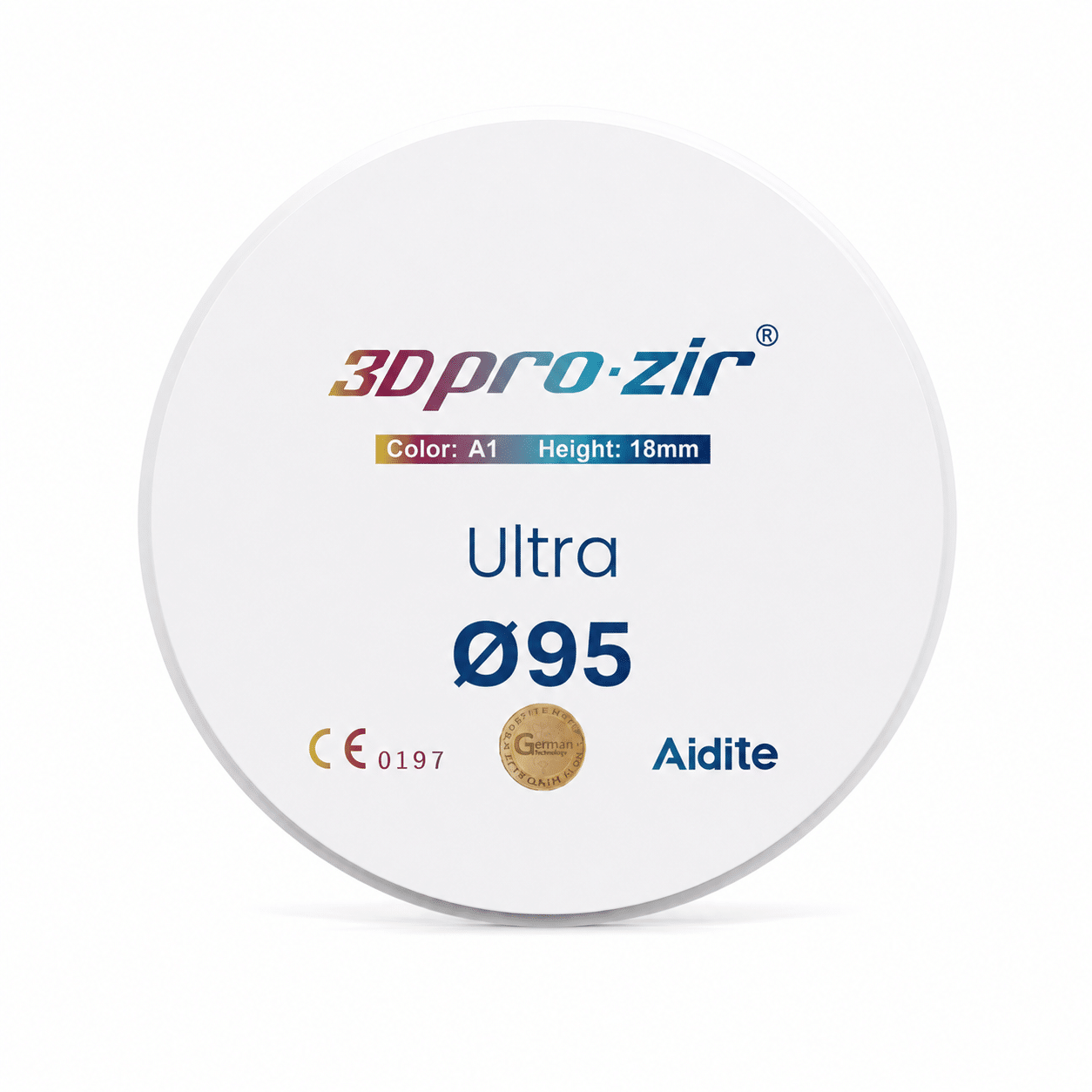 Aidite 3D Pro-Zir Ultra disque zircone 95mm multicouche
