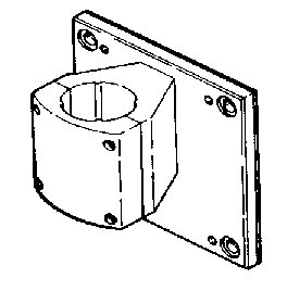 Aimar Fixation Murale colonne 2" bras tablette unit