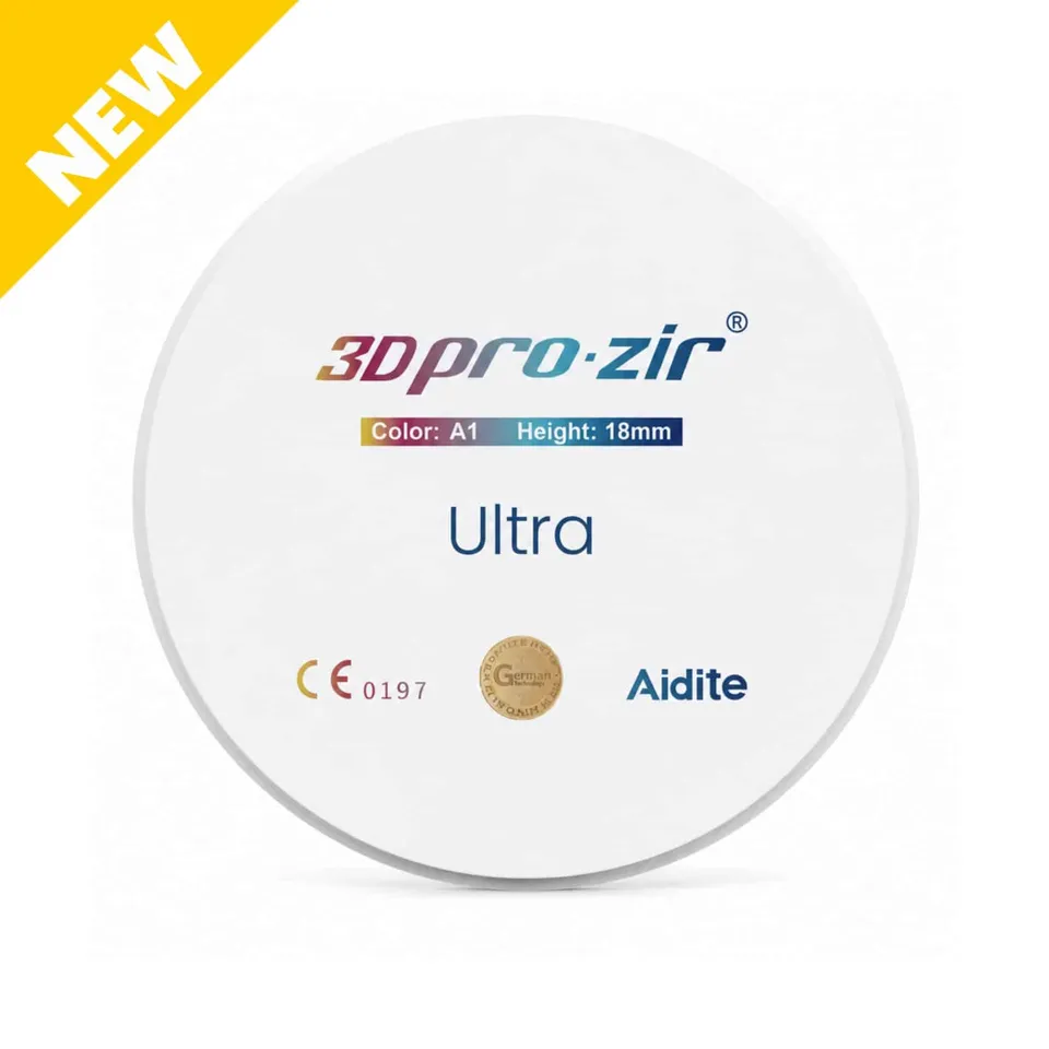 Aidite 3D Pro-Zir ULTRA disque zircone Ø98mm translucide