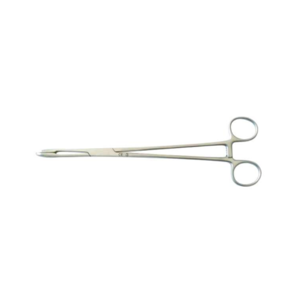 Gynéas Prélèvement Pince de Chéron métal 24 cm boîte 10 stérile