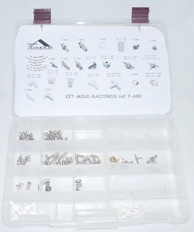 Aimar FDM Kit Mini Raccords pièce dentaire