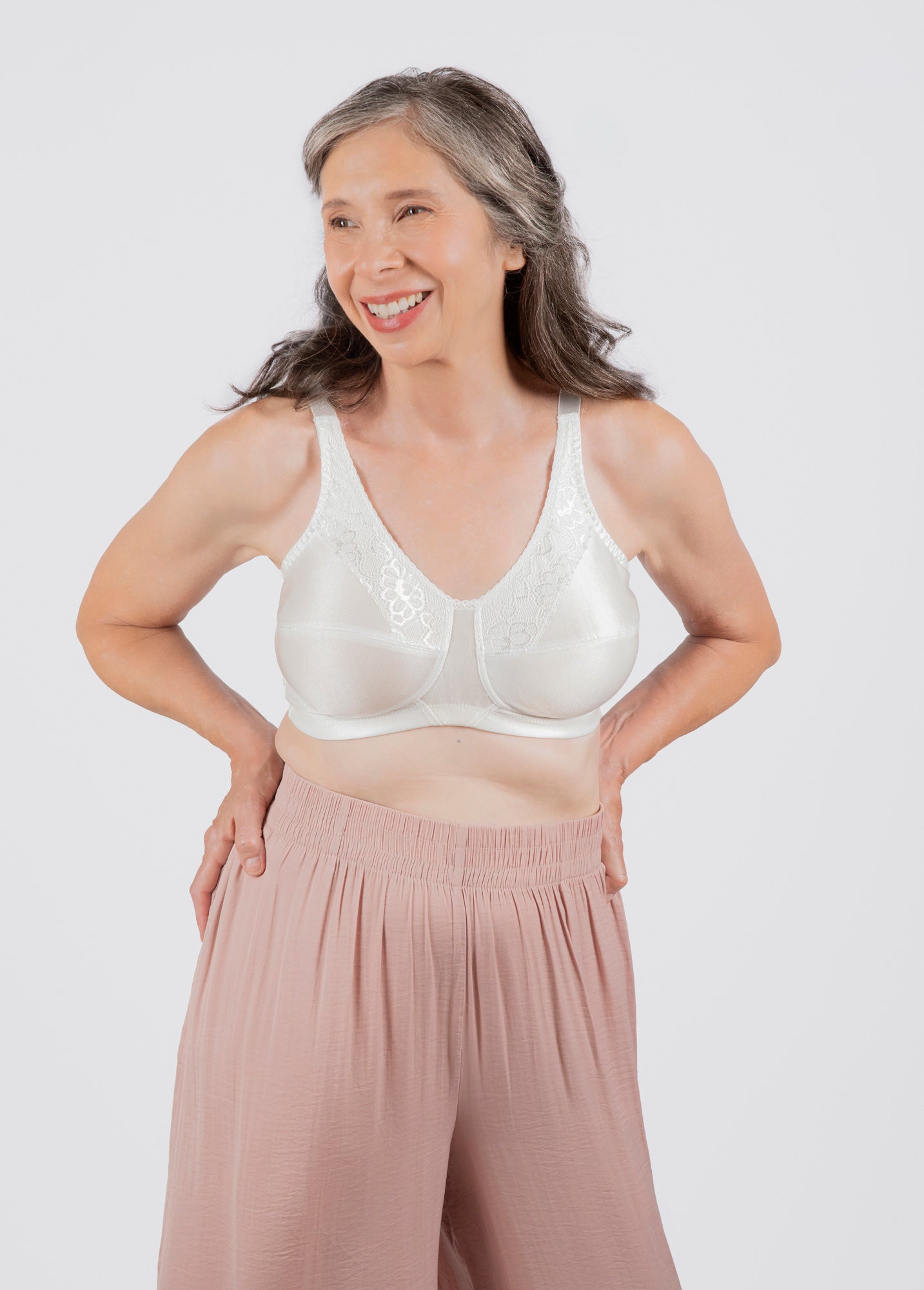 Trulife Breastcare Ava 6210 soutien-gorge blanc cassé 38B dentelle