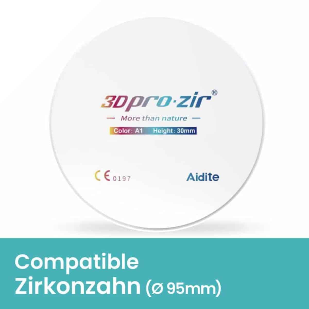 Aidite 3D Pro Zir disque zircone 95mm Zirkonzahn multicouche