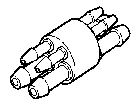 Aimar FDM Monaco raccord tube 4 trous unit dentaire