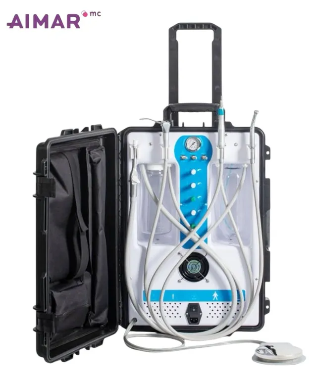Aimar FDM Monaco Valise dentaire portable 4 unit S+2HP+ASPI