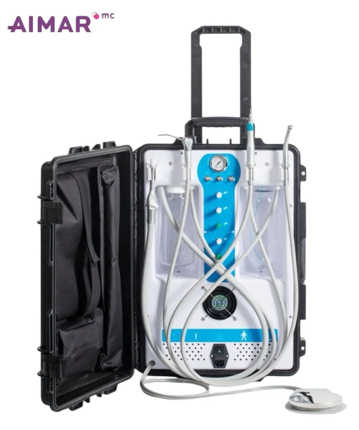 Aimar FDM Monaco Valise dentaire portable 4 unit S+2HP+ASPI