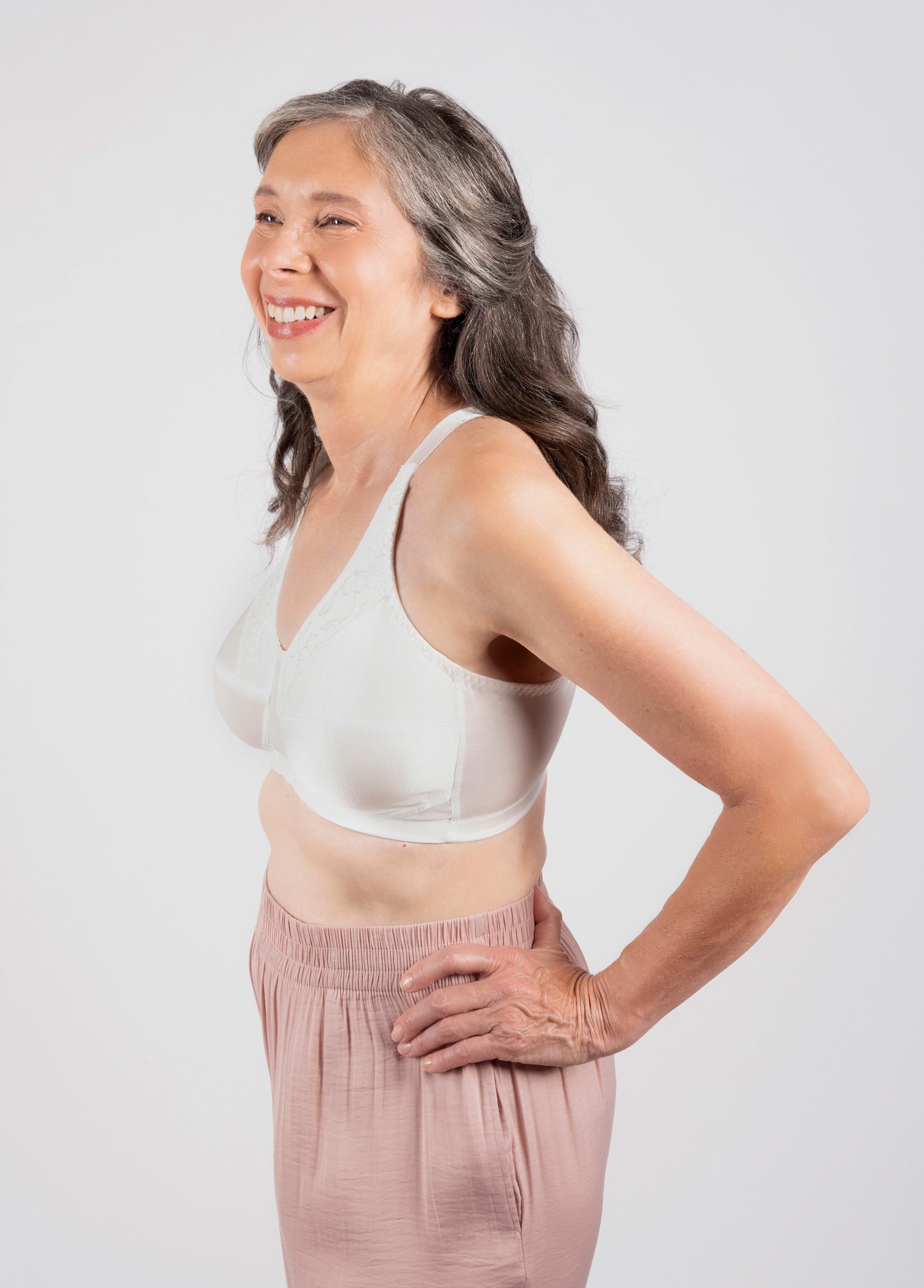 Trulife Breastcare Ava 6210 soutien-gorge blanc cassé 38B dentelle