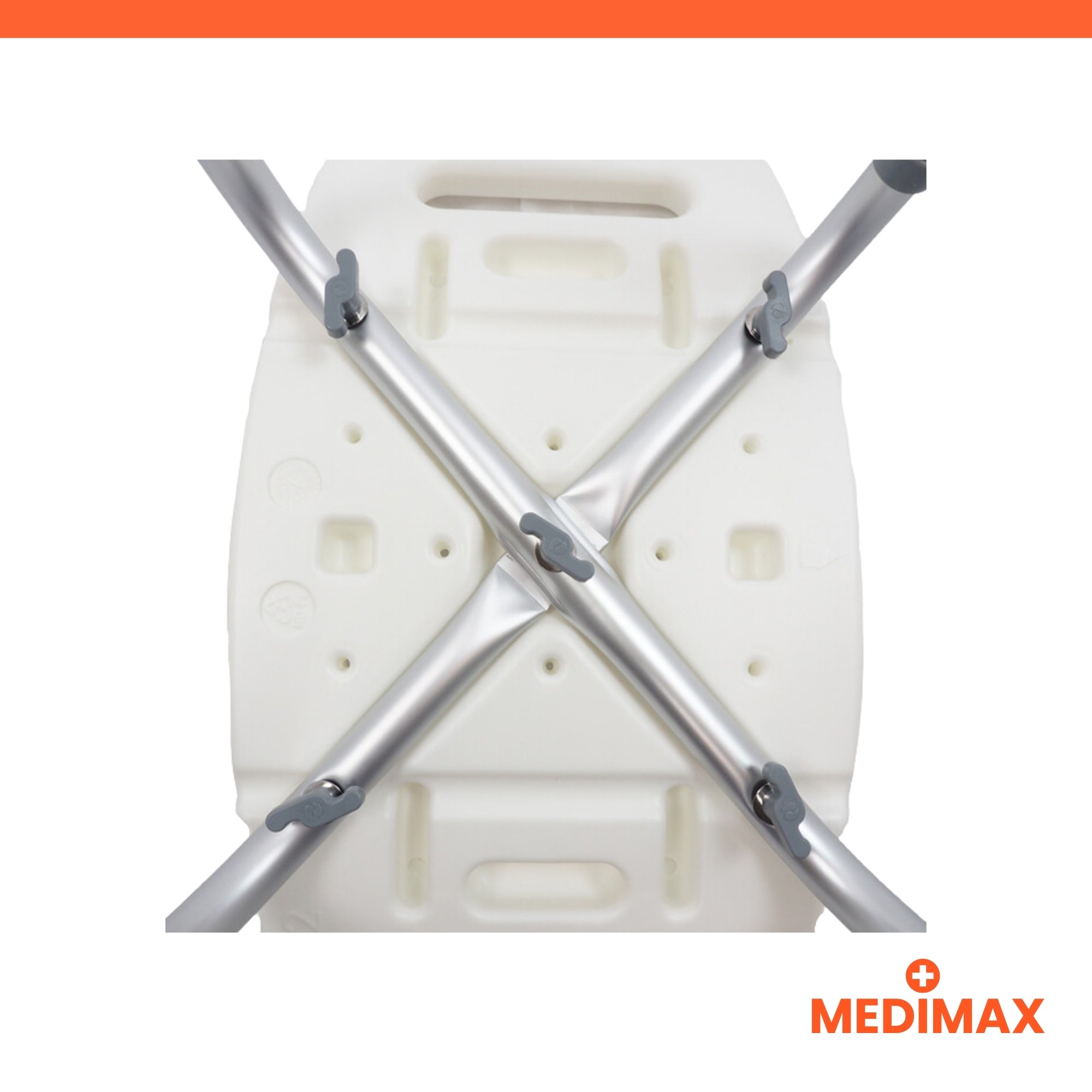 Medimax Eco 2 tabouret douche réglable 37-54 cm poignées