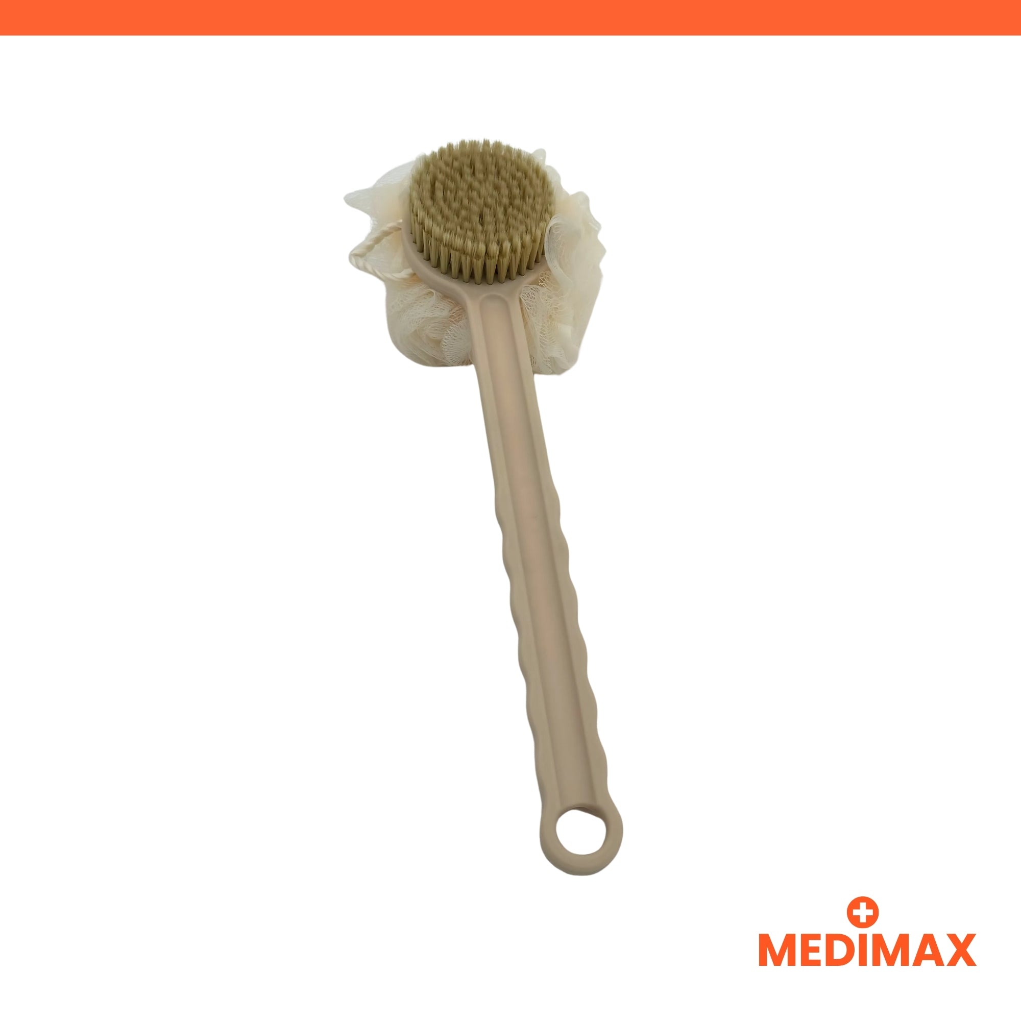 Medimax Brosse Éponge Long Manche Eco 1 pce beige 37 cm