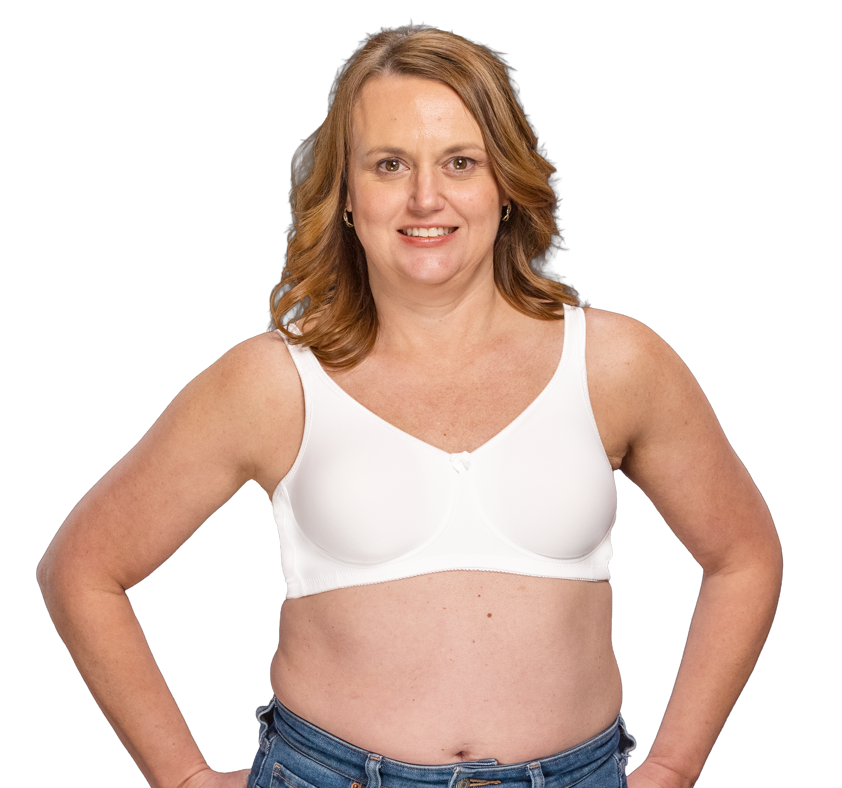 Trulife Breastcare 4040 Harper soutien-gorge blanc lisse Coolmax