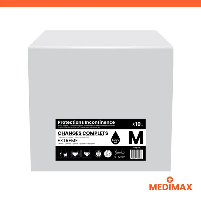 Medimax Extrême change complet taille M lot 60 5400 mL