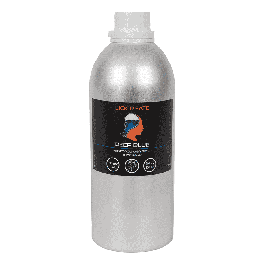 Liqcreate Deep Blue résine 3D bleue modèles rigides