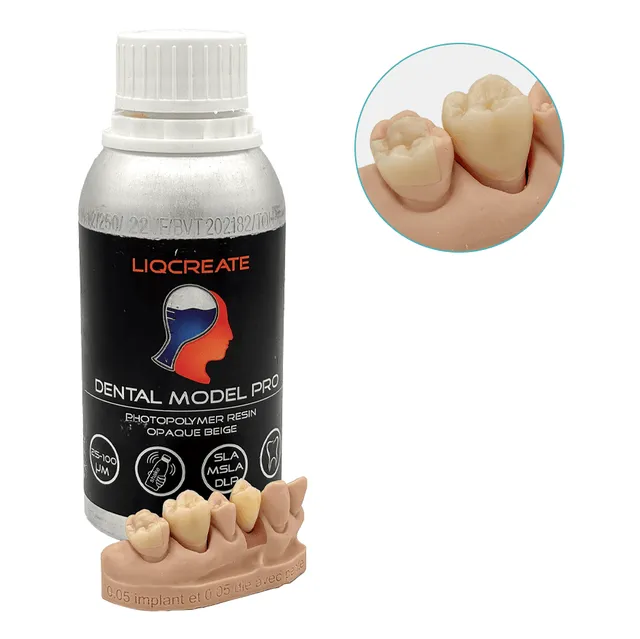 Liqcreate Dental Model Pro résine 3D beige