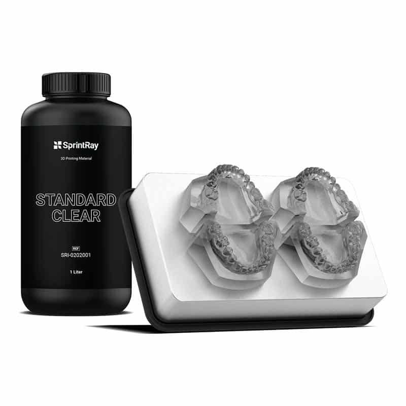 Sprintray Standard Clear résine 3D transparente 1L