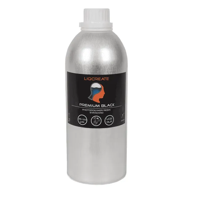 Liqcreate Premium Black résine 3D noire impression