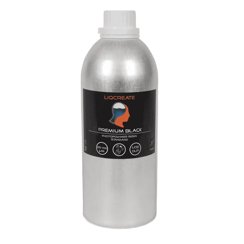Liqcreate Premium Black résine 3D noire impression