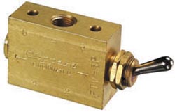 Aimar FDM Monaco Valve 3 Voies à Tiroir Manuelle 1/8 NPT Air Eau
