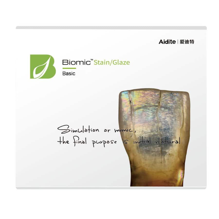 Aidite Biomic Stain Glaze kit base maquillage céramique
