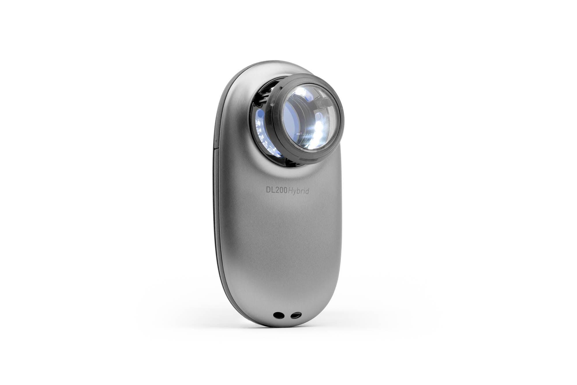 DermLite DL200 Hybrid dermatoscope poche Silver polarisé