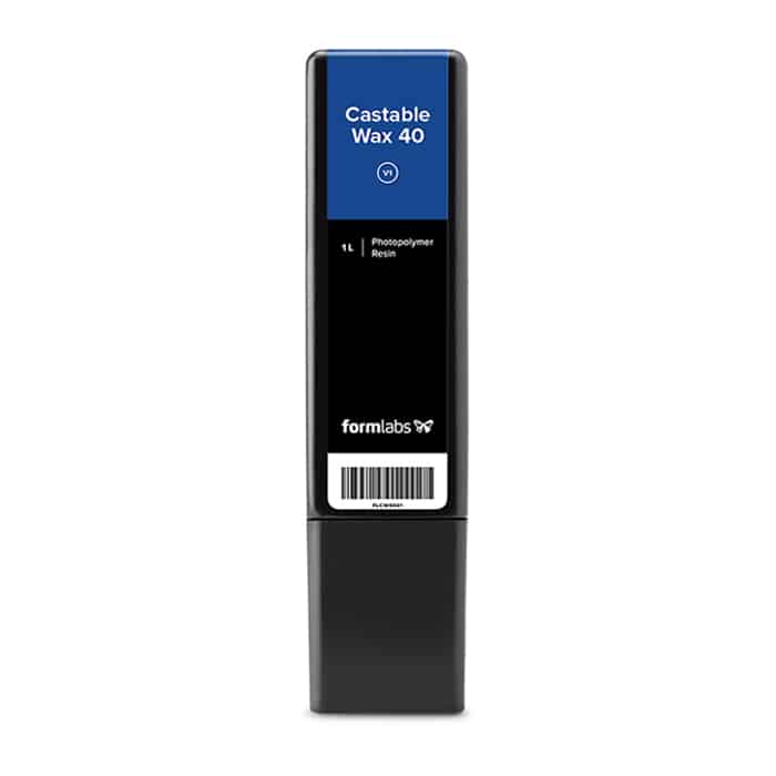 Formlabs Castable Wax 40 résine 1L cire perdue bijouterie