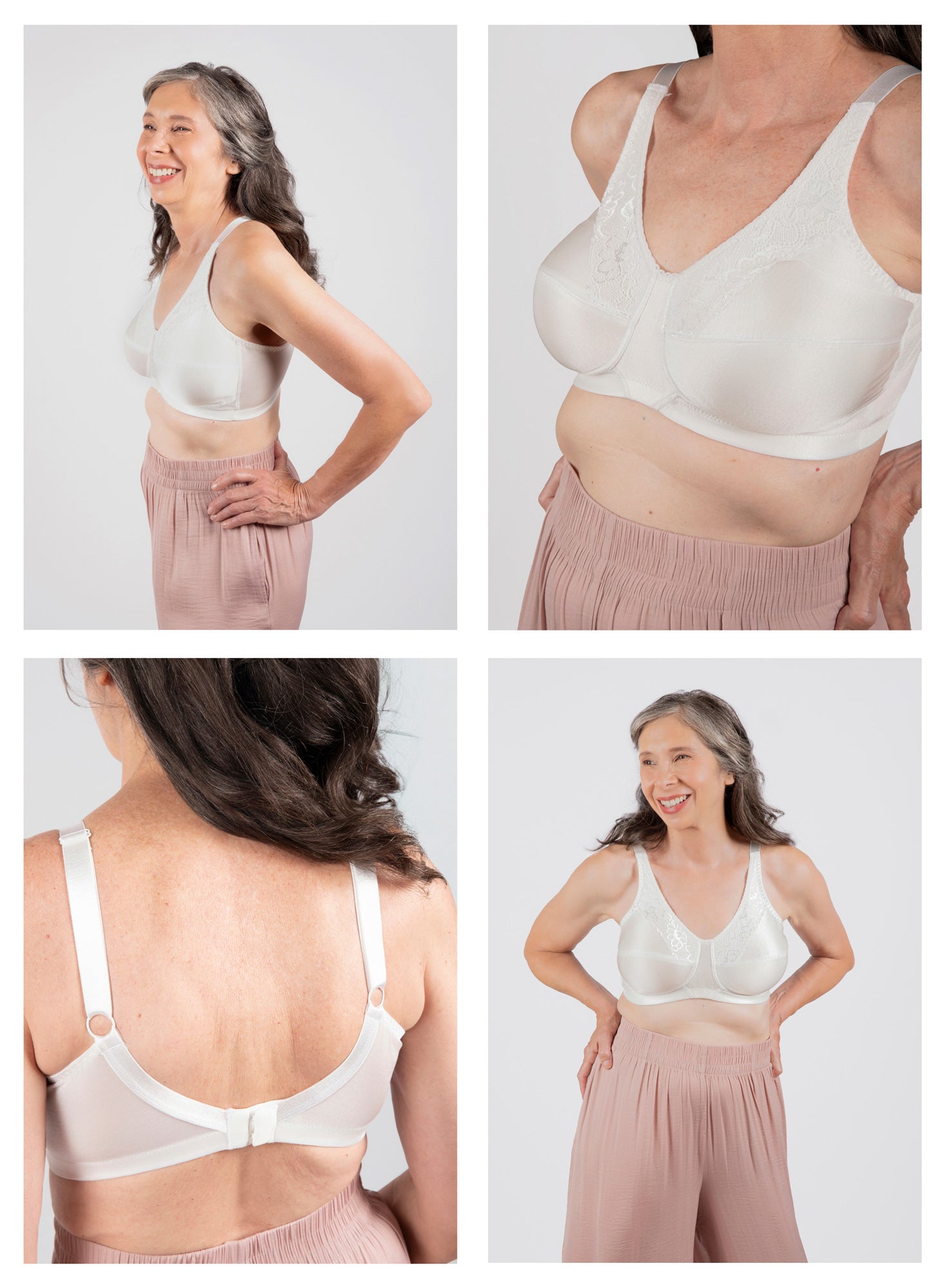 Trulife Breastcare Ava 6210 soutien-gorge blanc cassé 38B dentelle