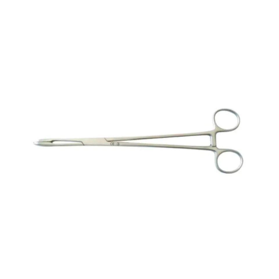 Gynéas Prélèvement Pince de Chéron métal 24 cm boîte 10 stérile