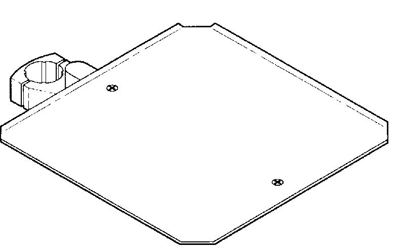 Aimar Tablette-Bras tablette pivotante L33,5 x P32,2 cm