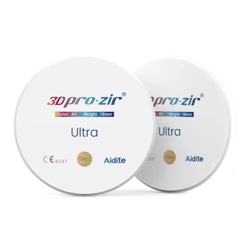 Aidite 3D Pro-Zir ULTRA disque zircone Ø98mm translucide