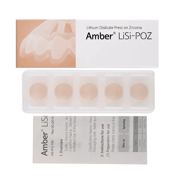 Hass Amber LiSi-POZ R10 céramique pressée 5 lingots