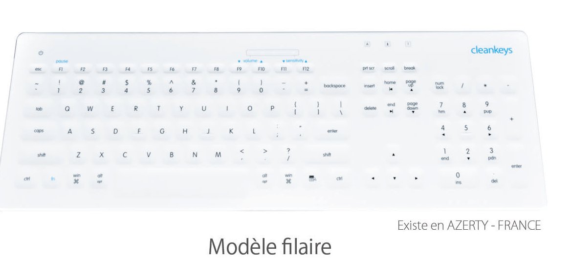 Aimar FDM Monaco Clavier en Verre pour Salle Blanche