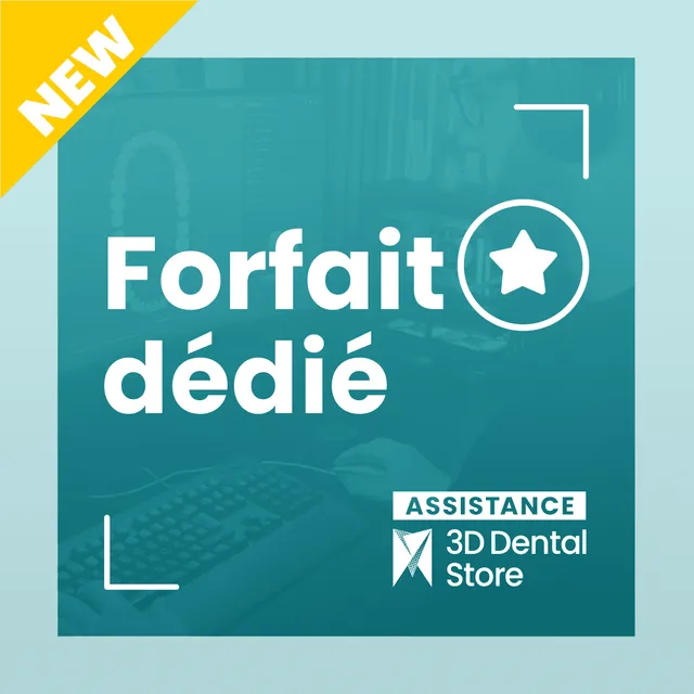 3D Dental Forfait assistance dédiée 12 mois support CFAO cabinet