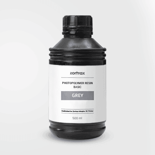 Zortrax grise résine 3D 0.5L faible retrait à peindre