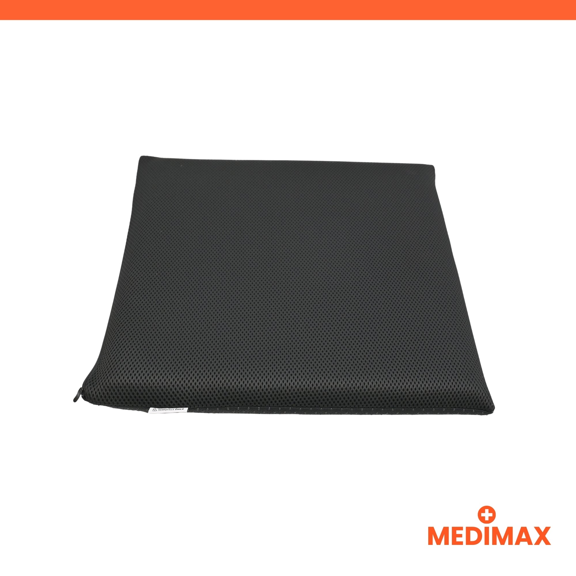 Medimax Coussin mémoire de forme 40x40x4 cm noir