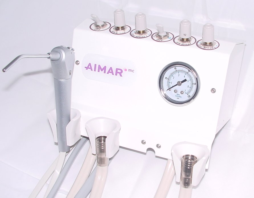 Aimar MINI UNIT unit dentaire 2 instruments cordon lumière