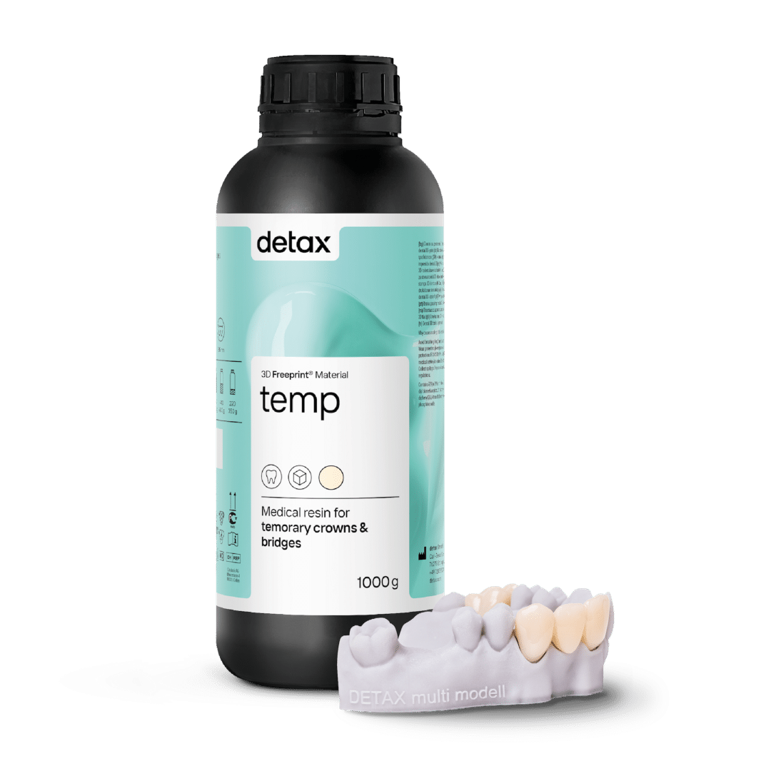 Detax Freeprint dx temp résine 3D couronne bridge temporaire