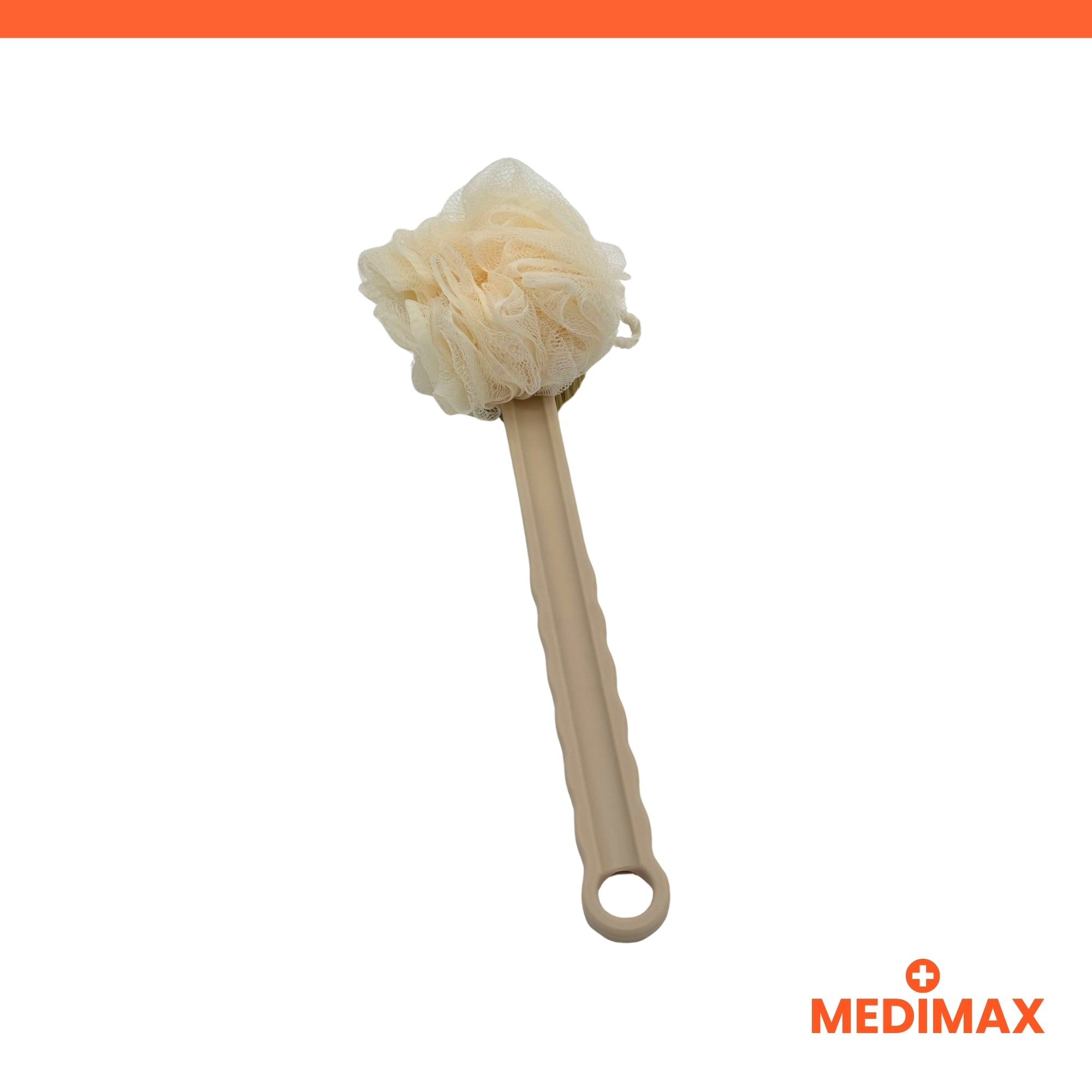 Medimax Brosse Éponge Long Manche Eco 1 pce beige 37 cm