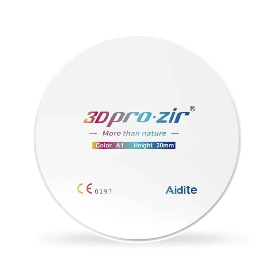 Aidite 3D Pro Zir disque zircone 98 mm multicouche