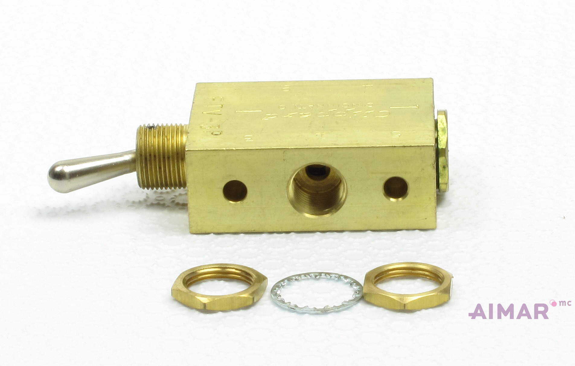 Aimar FDM Monaco Valve 3 Voies à Tiroir Manuelle 1/8 NPT Air Eau