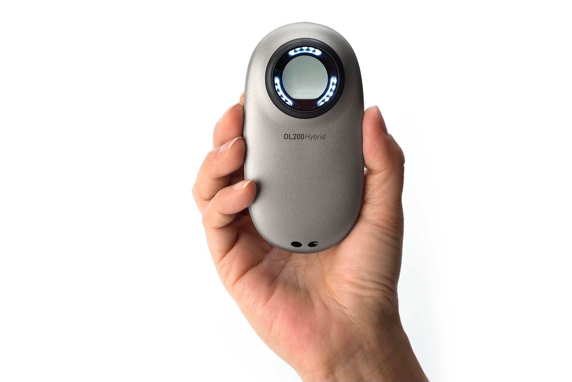 DermLite DL200 Hybrid dermatoscope poche Silver polarisé