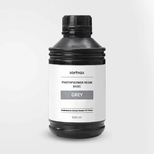 Zortrax grise résine 3D 0.5L faible retrait à peindre