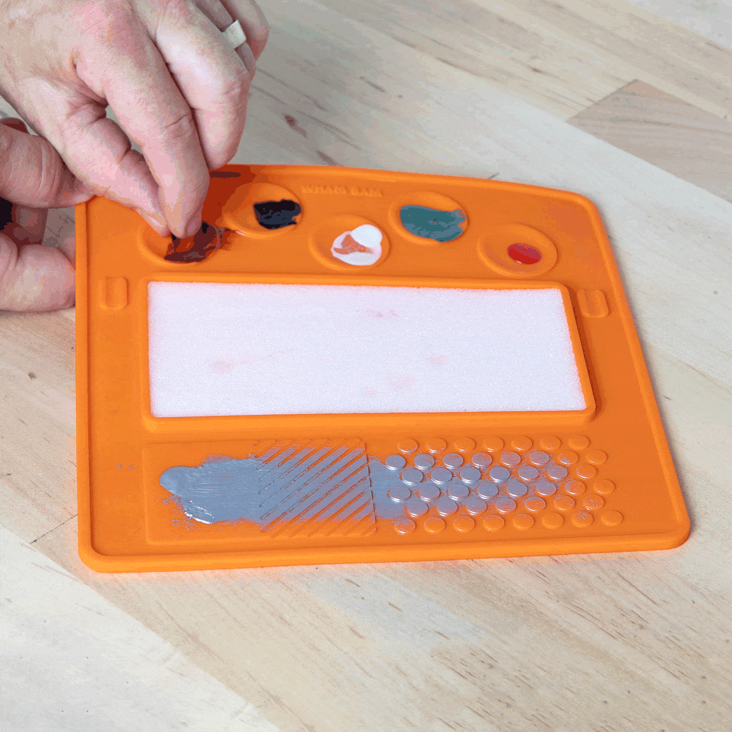 Wham Bam Slap Palette silicone 5 puits peinture miniature