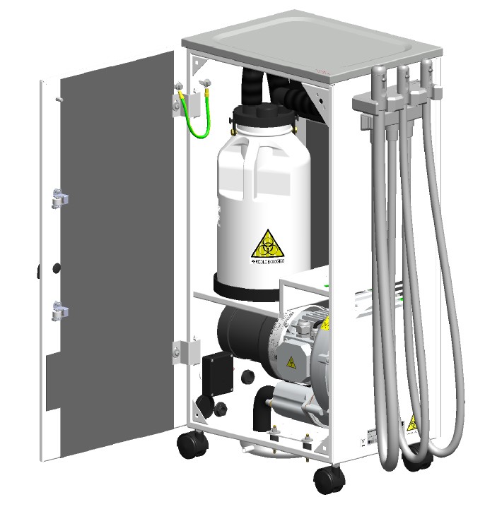 Aimar FDM aspiration mobile à bocal pour cabinet