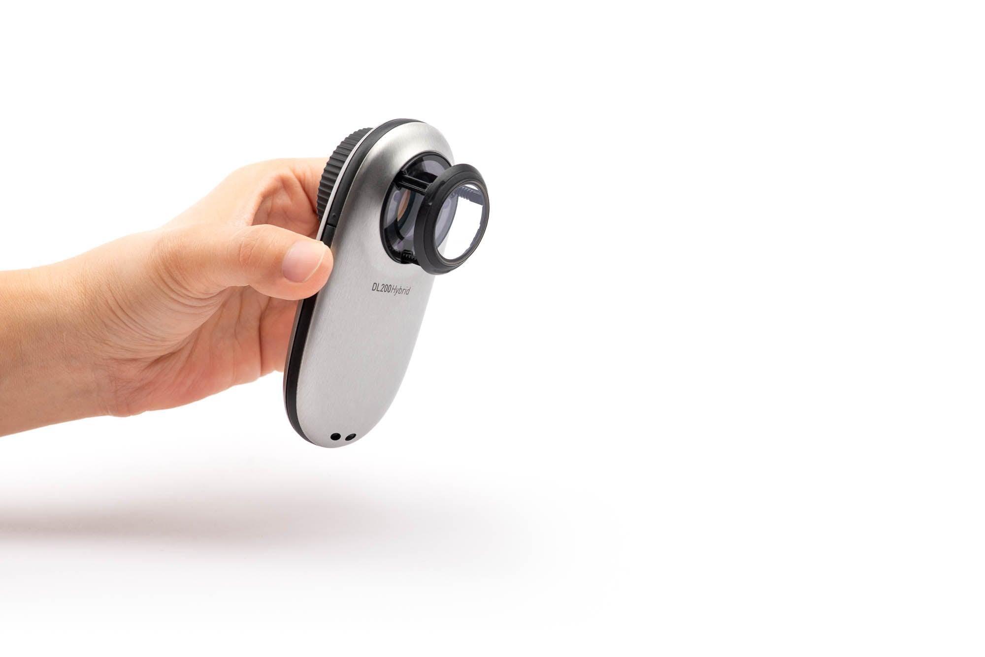 DermLite DL200 Hybrid dermatoscope poche Silver polarisé