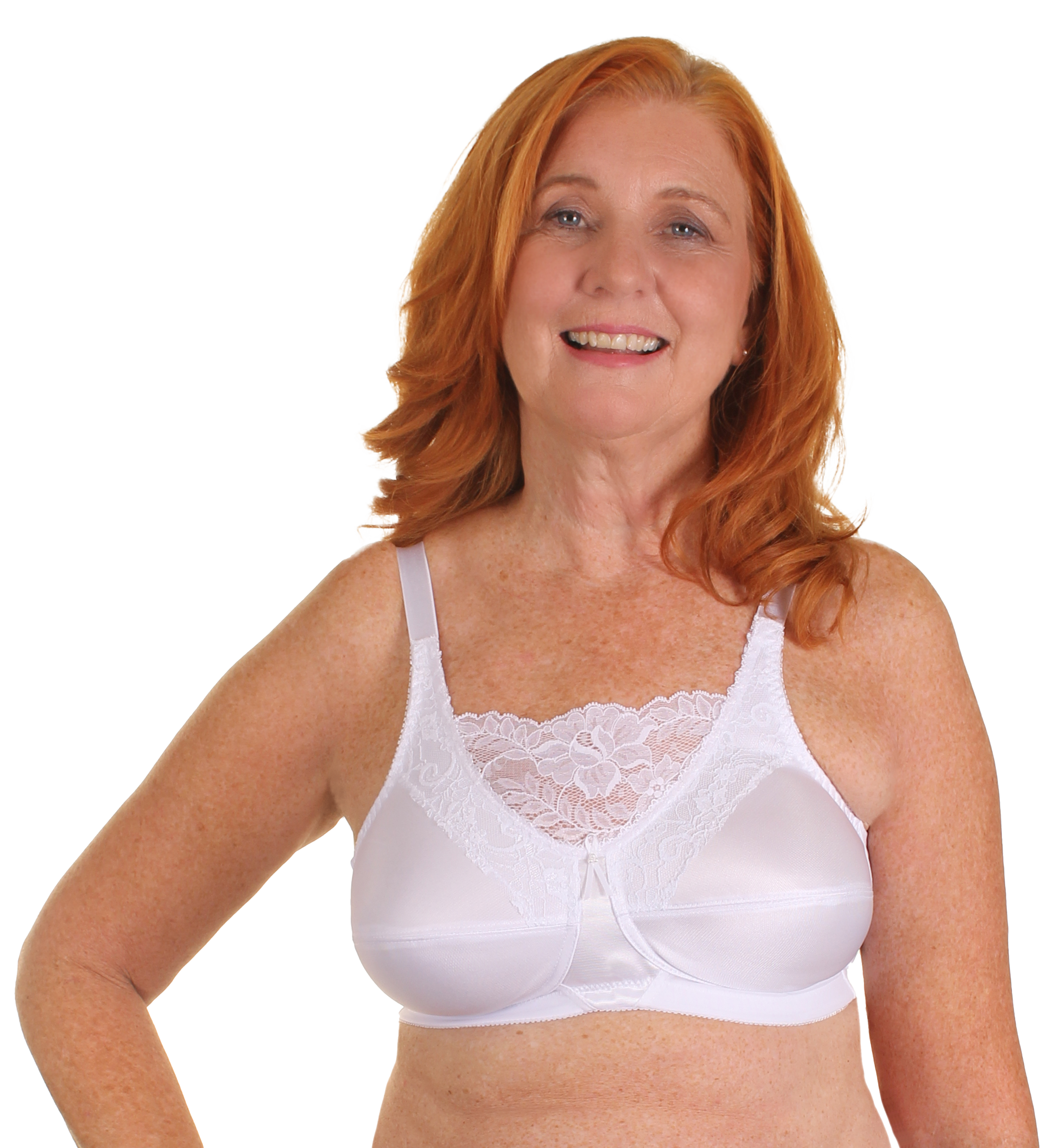 Trulife Breastcare 4019 Jessica soutien-gorge blanc poche Coolmax
