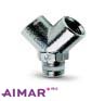 Aimar FDM Raccord en Y égal joint blanc conique