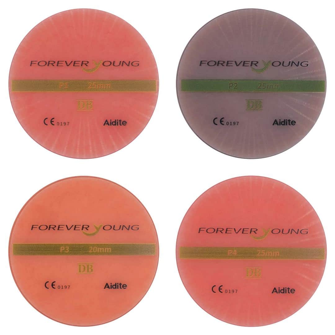 Aidite Denture PMMA disque usinage rose 98mm P1