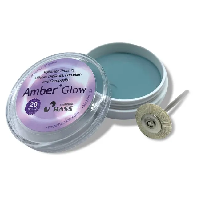 HASS Amber Glow pâte à polir 20gr + brosse céramique