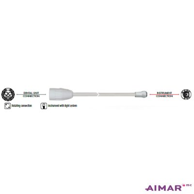 Aimar Cordon Silicone Rotatif MCX LED micromoteur dentaire