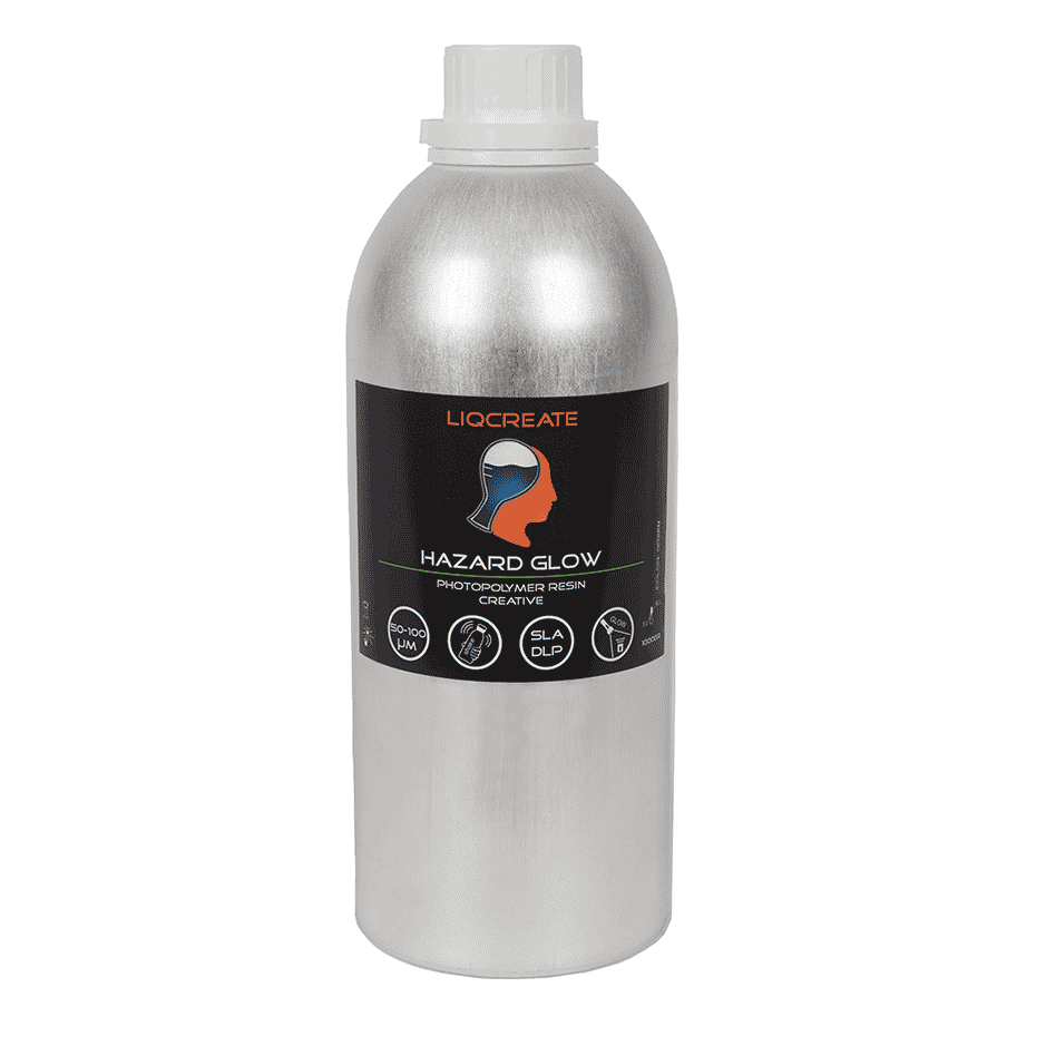 Liqcreate Hazard Glow résine 3D phosphorescente verte SLA DLP