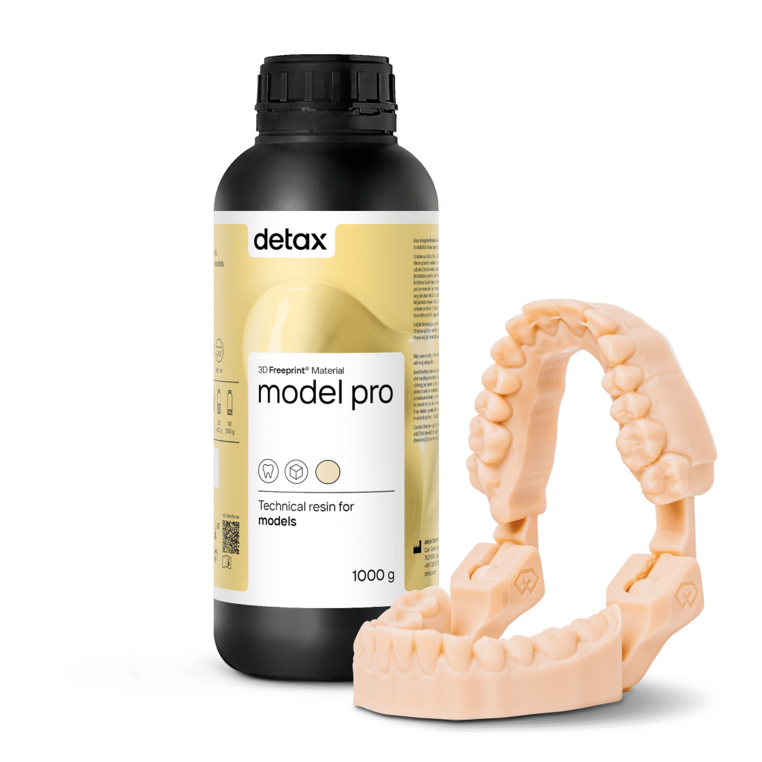 Detax Freeprint dx model pro résine modèle dentaire caramel